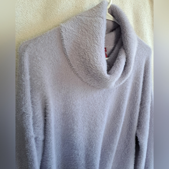 Women's Love Scarlett Lavendar Purple Pull Over Cowl Neckline Sweater - Picture 2 of 11